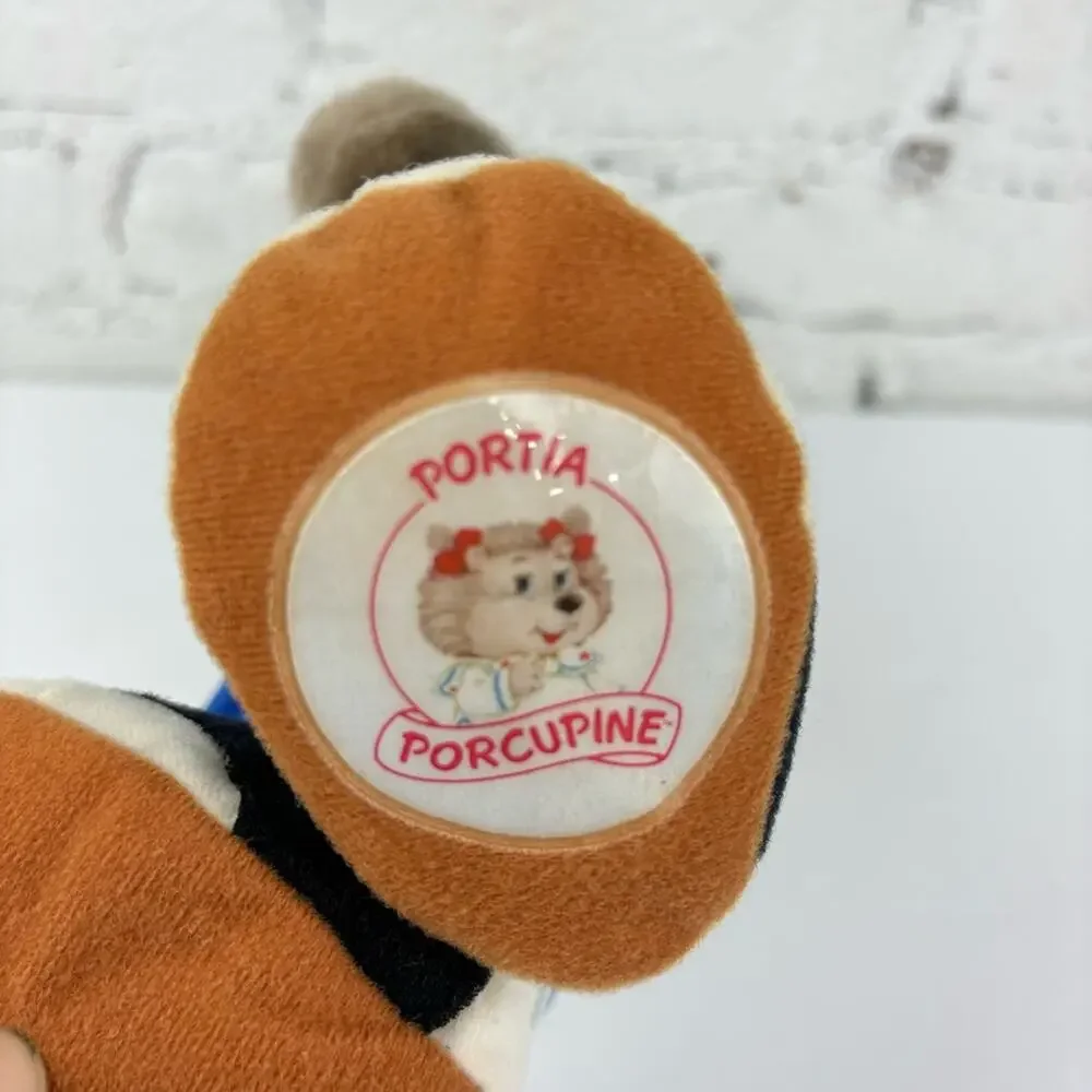 Vintage 80's Portia Porcupine The Get Along Gang Stuffed Animal